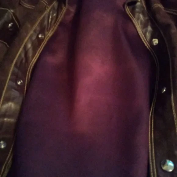 1970's Spanish suede leather car coat jacket in beautiful deep rich brown - Picture 5 of 11